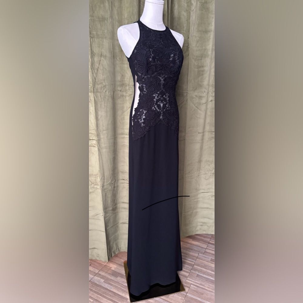 Stella McCartney Elegant Black Lace Evening Gown, US4-6